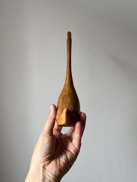 Sculptures d'oiseaux en bois sculpté scandinave du milieu du siècle, vers 1960/70. – Wood (photo 7 of 7)