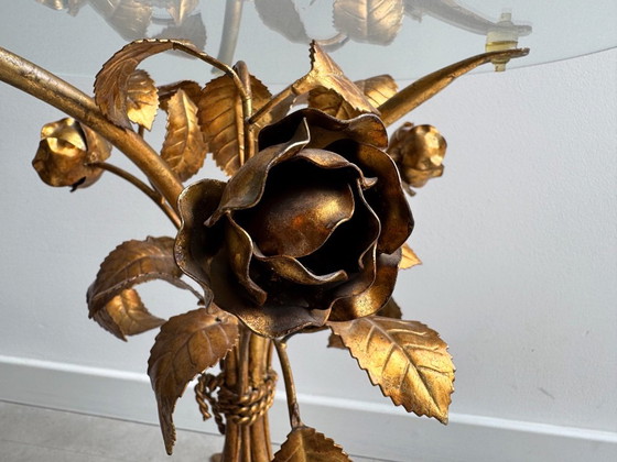1x Tavolino vintage Hans Kögl Florentine Rose - Eclettico – Tavolini, Glass, Metal (photo 17 of 24)