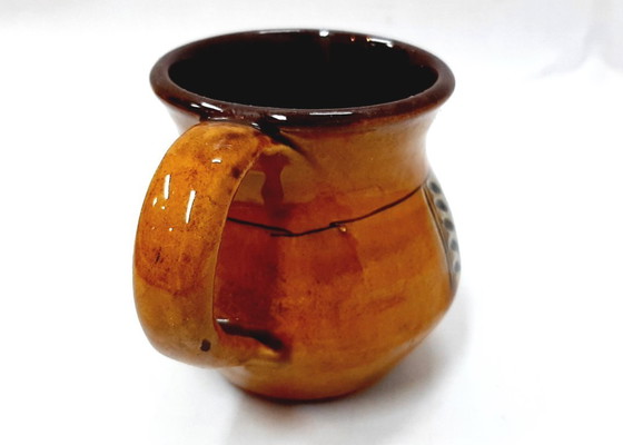 Image 1 of Vintage geglazuurde keramische kan, kan