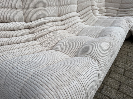 Image 1 of Ligne Roset Togo 3-seater, 2-seater and corner sofa in Beige Corduroy