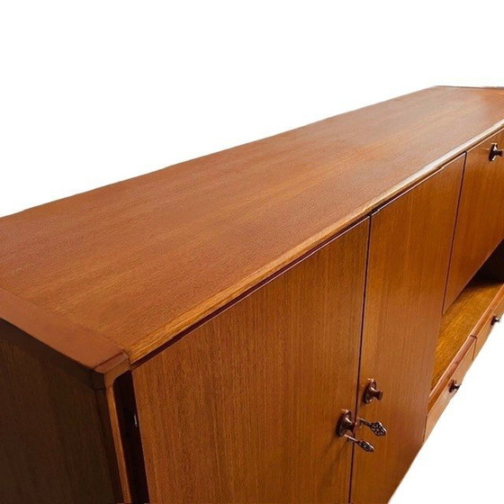 Image 1 of Mid-century Topform Danish design highboard cabinet vintage sideboard 1960's