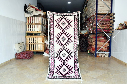 Klein Marmoucha vintage Marokkaans vloerkleed 202 x 85 cm