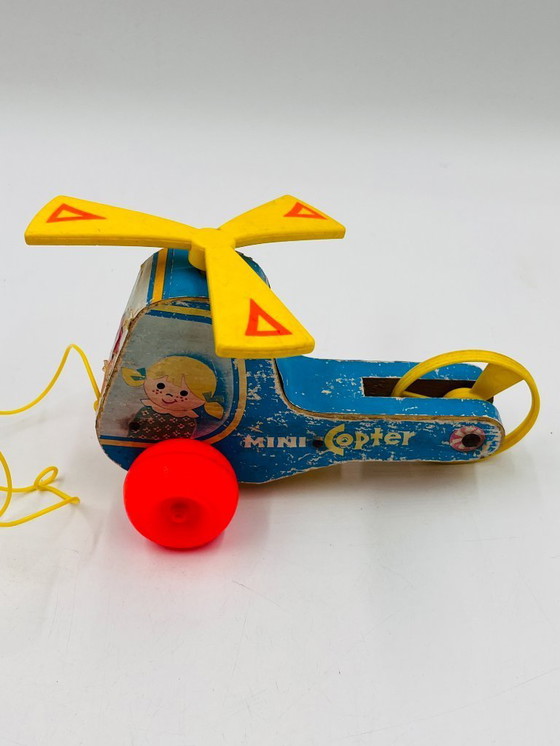 Image 1 of Lot de 4 jouets en bois Fisher-price années 60