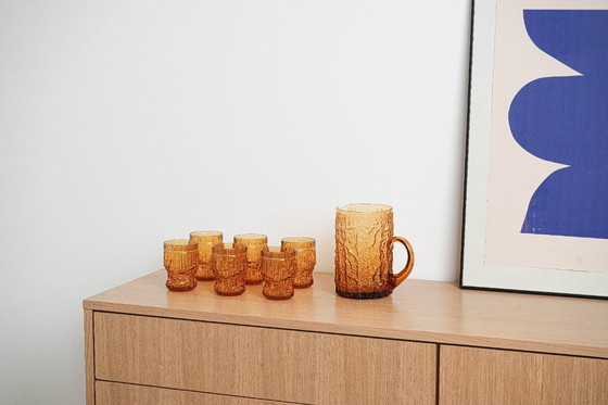 Image 1 of Brocca in vetro, design italiano, anni '60, made in Italy