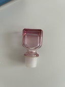 Luigi Bormioli Vintage 1970s Geometric Art Glass Decanter