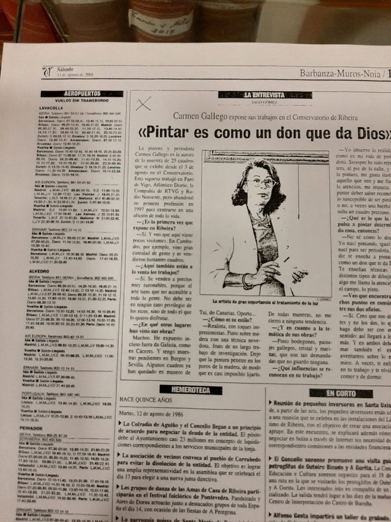 Image 1 of ORIGINAL PAINTING BY CARMEN GALLEGO – CUBIST NUDE