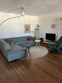 Divano angolare verde Milly