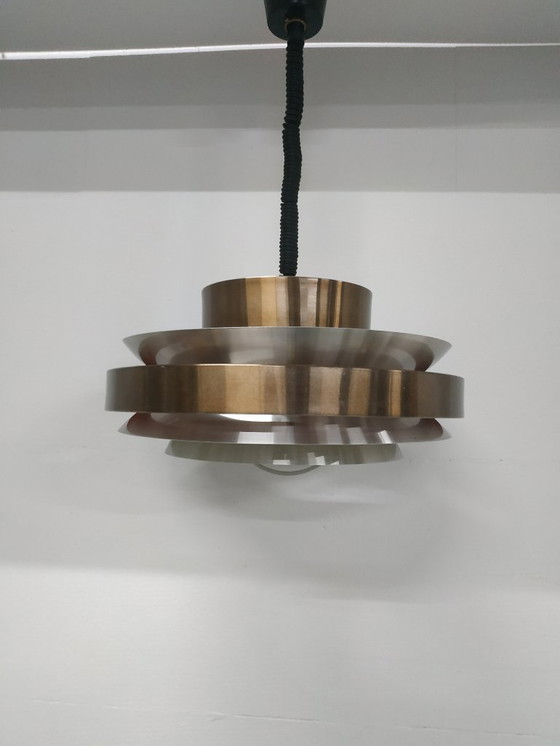 Image 1 of Scandinavian-style ceiling-design ring lamp by Herda, 1960s-70s (adjustable in height)