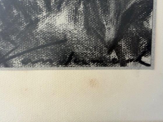 Image 1 of Disegno a carboncino, Uomo con cappello
