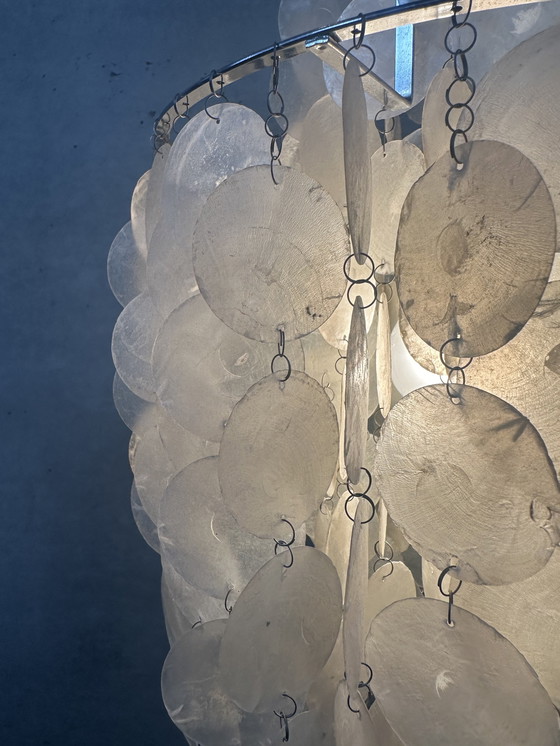 Image 1 of Lampada a sospensione capiz vintage