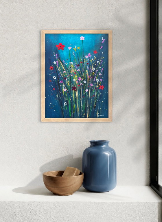 Acrylique Originale Encadrée 40x30 – Peintures et dessins, Paper (photo 9 of 9)