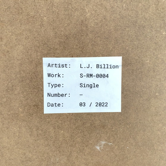 Image 1 of S-RM-0004 – Objet mural d'art optique de L.J. Billion, pièce unique signée à la main