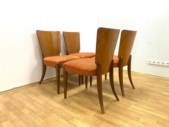Image 1 of Satz von 4 Stühlen, Jindřich Halabala, 1960er Jahre, Tschechoslowakei