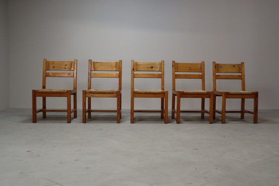 Image 1 of Ensemble de 5 chaises danoises vintage par Tage Poulsen pour Gramrode Møbelfabrik, années 1970