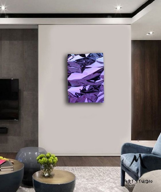 Image 1 of "Paarse golven" premium design