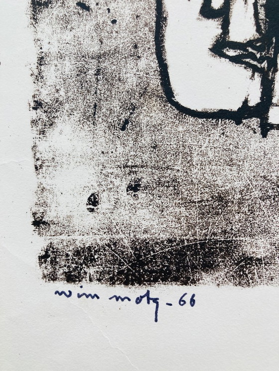 Image 1 of Wim Motz - Lithographie ancienne - 1966