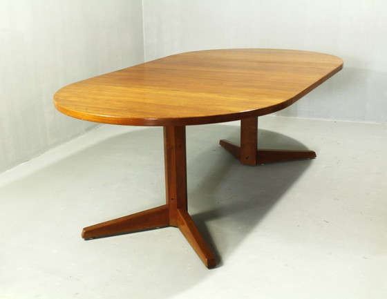 Image 1 of Danish Teak Extendable Dining Table, 1980s