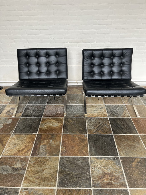 2 Barcelona chairs plus stool