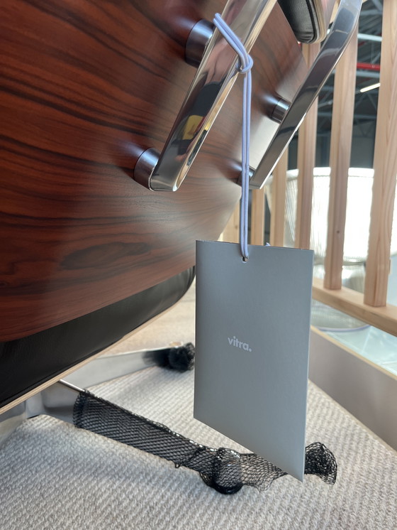 Image 1 of Vitra Eames Lounge Chair Incl. Ottoman - Palisander - Nero F Leder