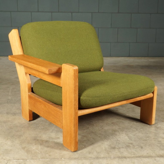 Image 1 of Gruppo di sedute/sedute modulari vintage – verde – anni '70