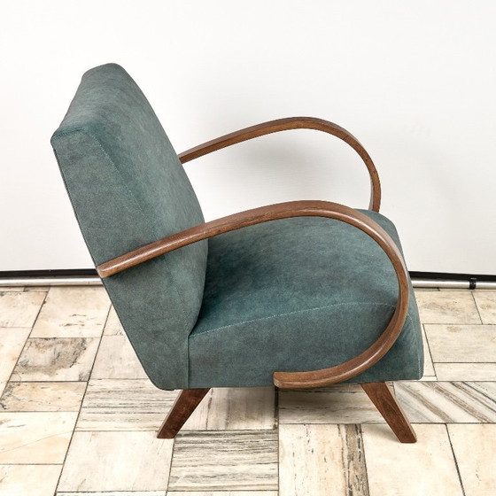 Image 1 of Poltrona modello H 410 tipo C, disegnata da Jindrich Halabala, anni '40, Cecoslovacchia.