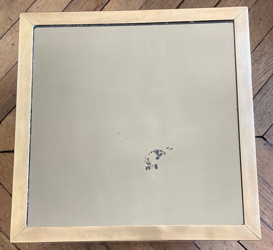 Image 1 of Duo of cream lacquer coffee table, end of sofa. 1970