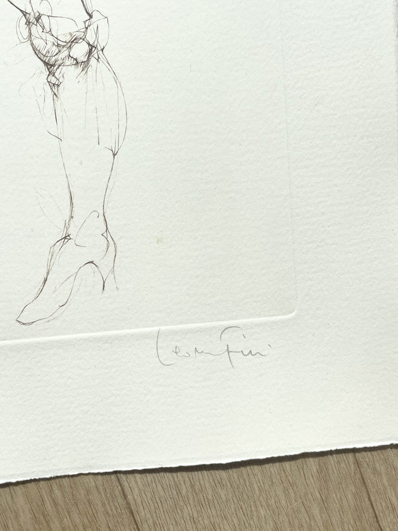 Image 1 of Leonor Fini, Rey, Litografía rara sobre papel Arches, circa 1980