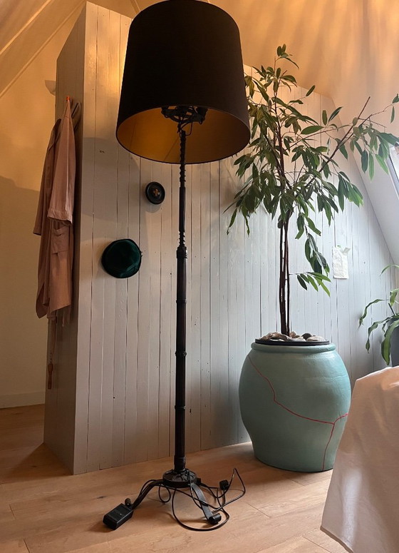 Lampadaire Vintage Unique – Fait main par Maître Soudeur – Circa 1950 – Metal (photo 8 of 8)
