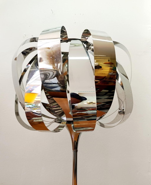 Space Age Lamp Chromed Metal