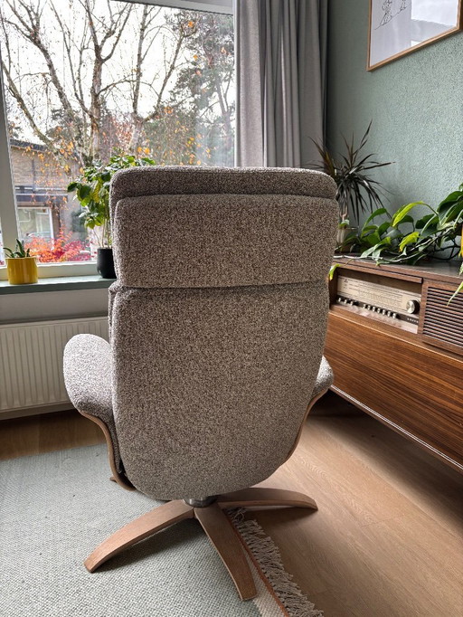 Relaxfauteuil en voetenbank (Trendhopper Brixen) zgan