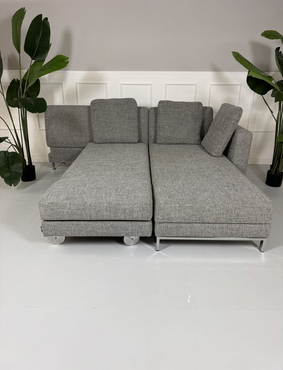 Image 1 of Brühl Fourtwo Designer Sofa Fabric Couch Sofa Bed Four Two Gray