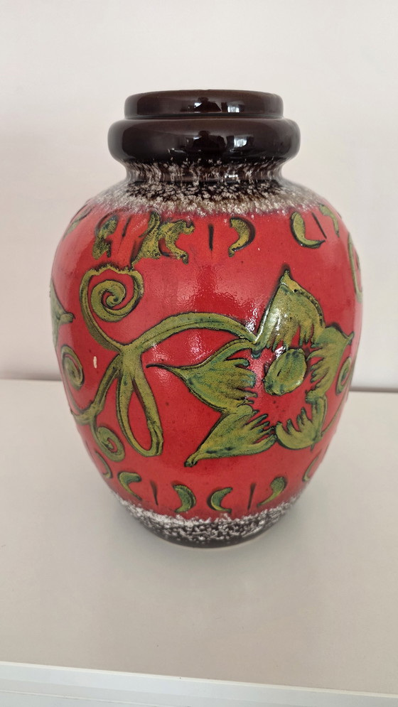 Image 1 of Scheurich Fat Lava floor vase 286-42 – W. Germany Vintage 1970s