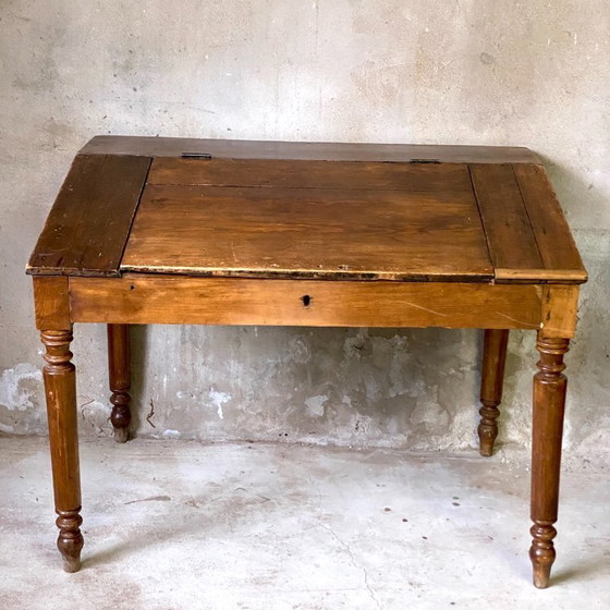 Image 1 of Bureau XIXème siècle bois massif 