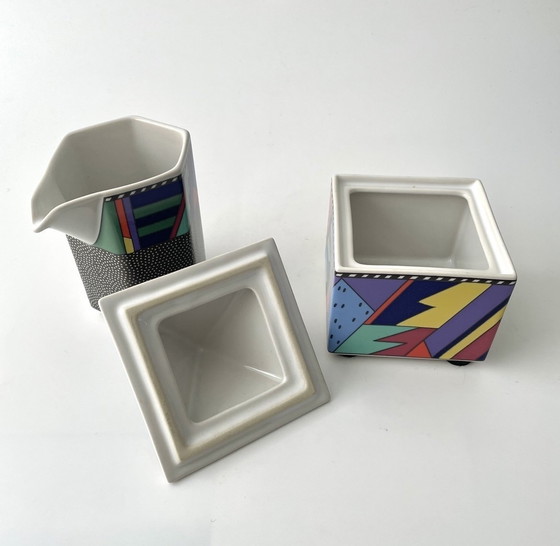 Image 1 of VTG Rosenthal Barbara Brenner Scenario Metropol Set da latte e zucchero