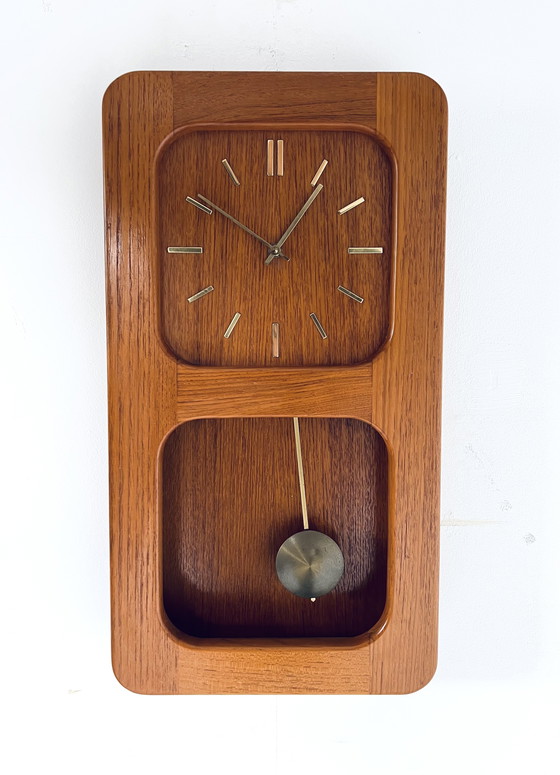 Image 1 of Vintage teak wall clock, DANclock '70