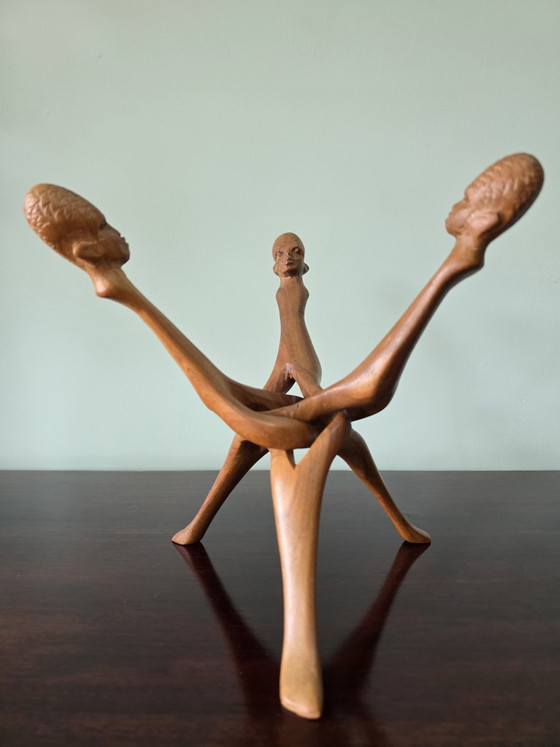 Image 1 of Sculpture en bois africaine vintage