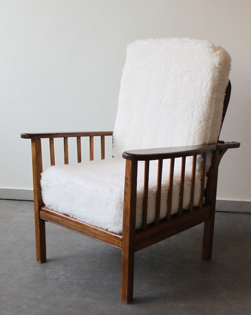 Poltrona reclinabile “Morris”, stile Art&Craft, Regno Unito, anni ’40.