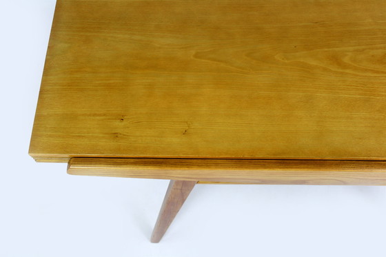 Image 1 of Restored Ash Veneered Extendable Dining Table, 1960S