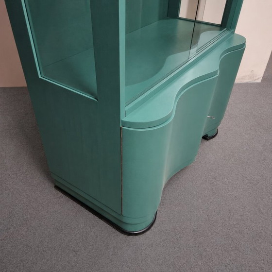 Image 1 of Art Deco vitrinekast, jaren 1950