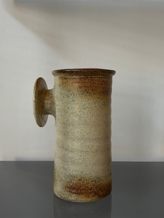 Vintage keramische vaas met knopgreep – Vazen (photo 4 of 5)