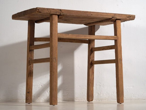 Antiker Konsolentisch aus Holz (ca. 1920) #6 (photo 11 of 29)