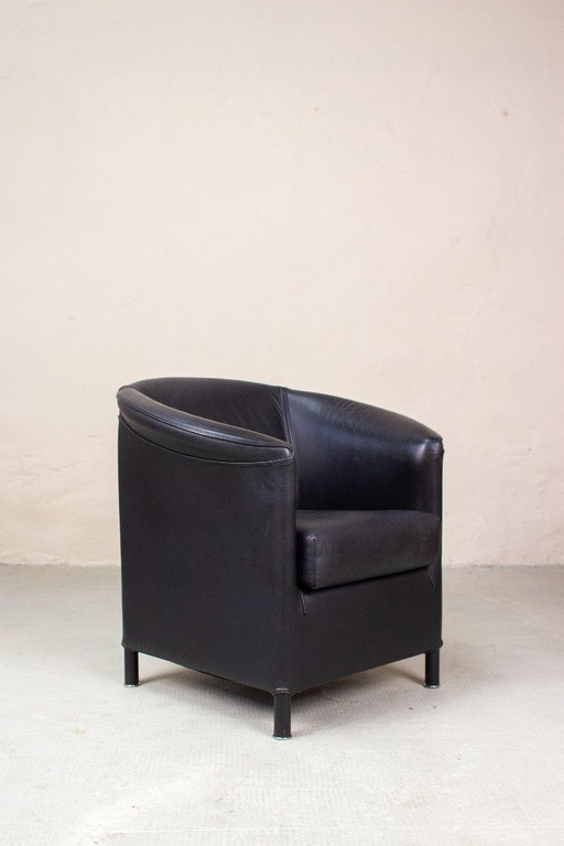 Wittmann Aura Paolo Piva Leather Armchair Vintage 80s