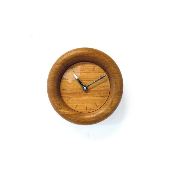 Image 1 of Teak Wall Clock, Böckenhauer