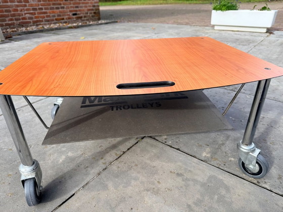 Max & Dirk Trolley, Tables d'appoint, Plastique, Bois, Marron (photo 4 sur 7)