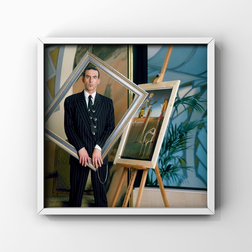 1x Fine Art Print – Jules Deelder in Picture Frame ca 1975