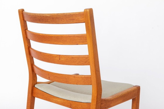 Image 1 of Set of 6 Kurt Østervig Oak Dining Chairs for KP Møbler, Danish Mid Century Chairs 1960s, Arm & Side Chairs