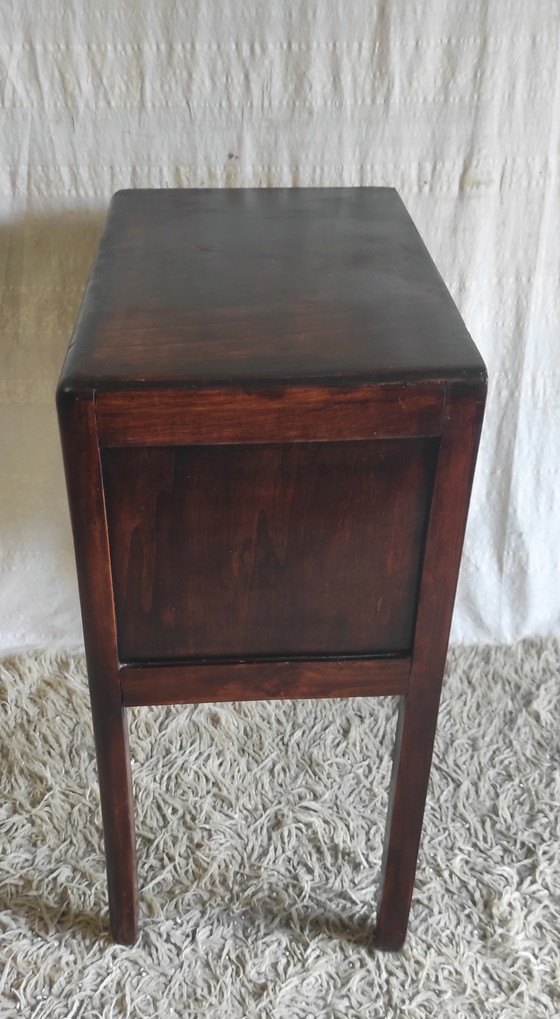 Image 1 of Tavolino Art Déco in legno massello - metà del XX secolo