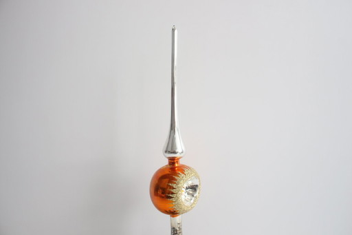 Antiker Weihnachtsschmuck aus Glas, Tschechoslowakei, 1950er Jahre.