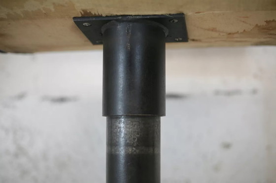 Image 1 of 2 poltrone girevoli, similpelle e acciaio, Italia, circa 1960