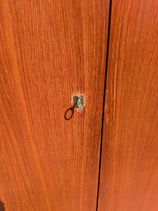 Vintage Kast Jaren 60 – kledingkasten, Metal, Wood (photo 2 of 5)